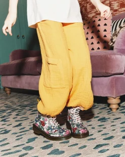 Dr. Martens Boots 1460 English Garden En Cuir à Lacets Junior Multi — Hydro Leather Outlet