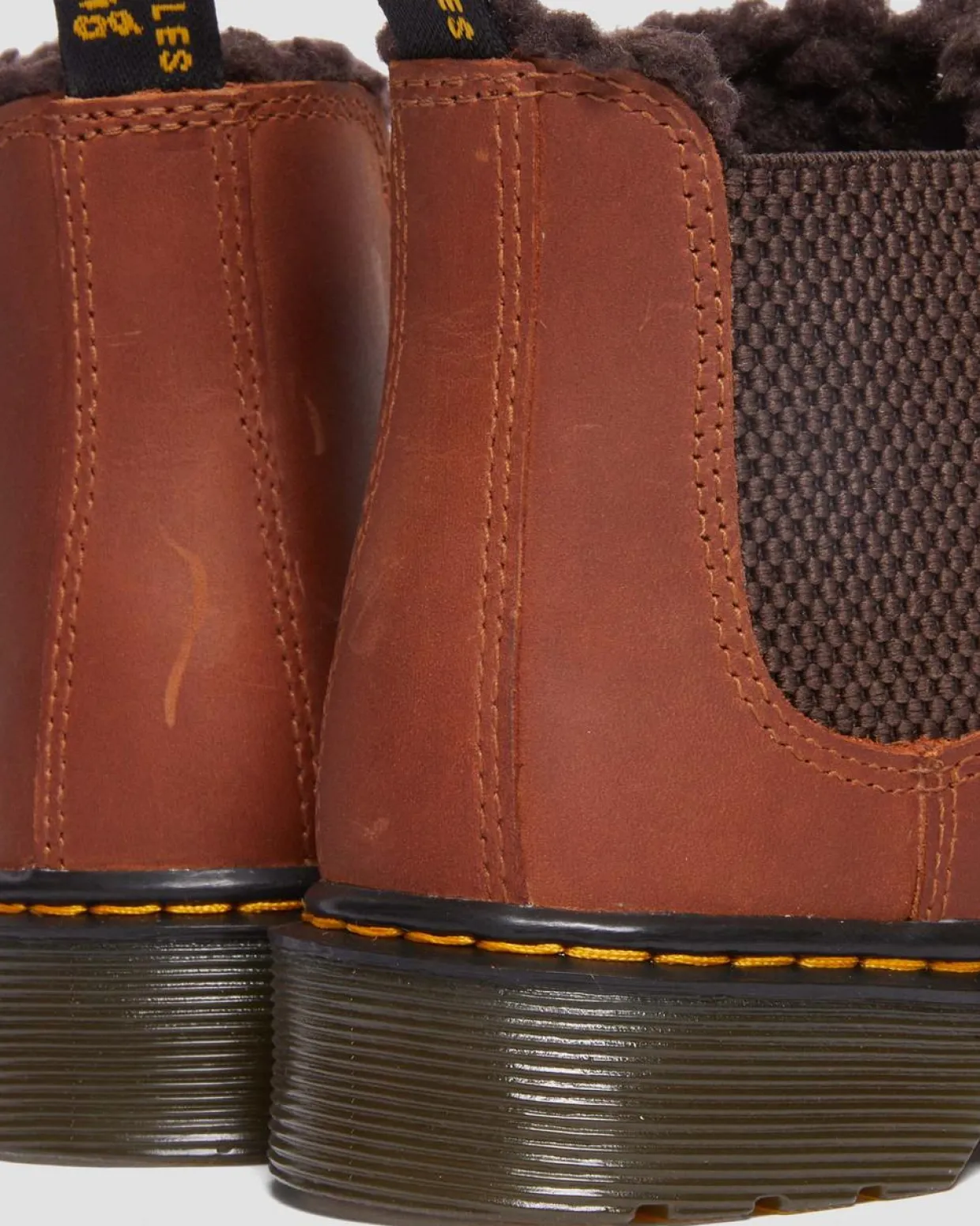 Dr. Martens Boots 2976 Leonore En Cuir Junior LIGHT BROWN — Republic Waterproof Flash Sale