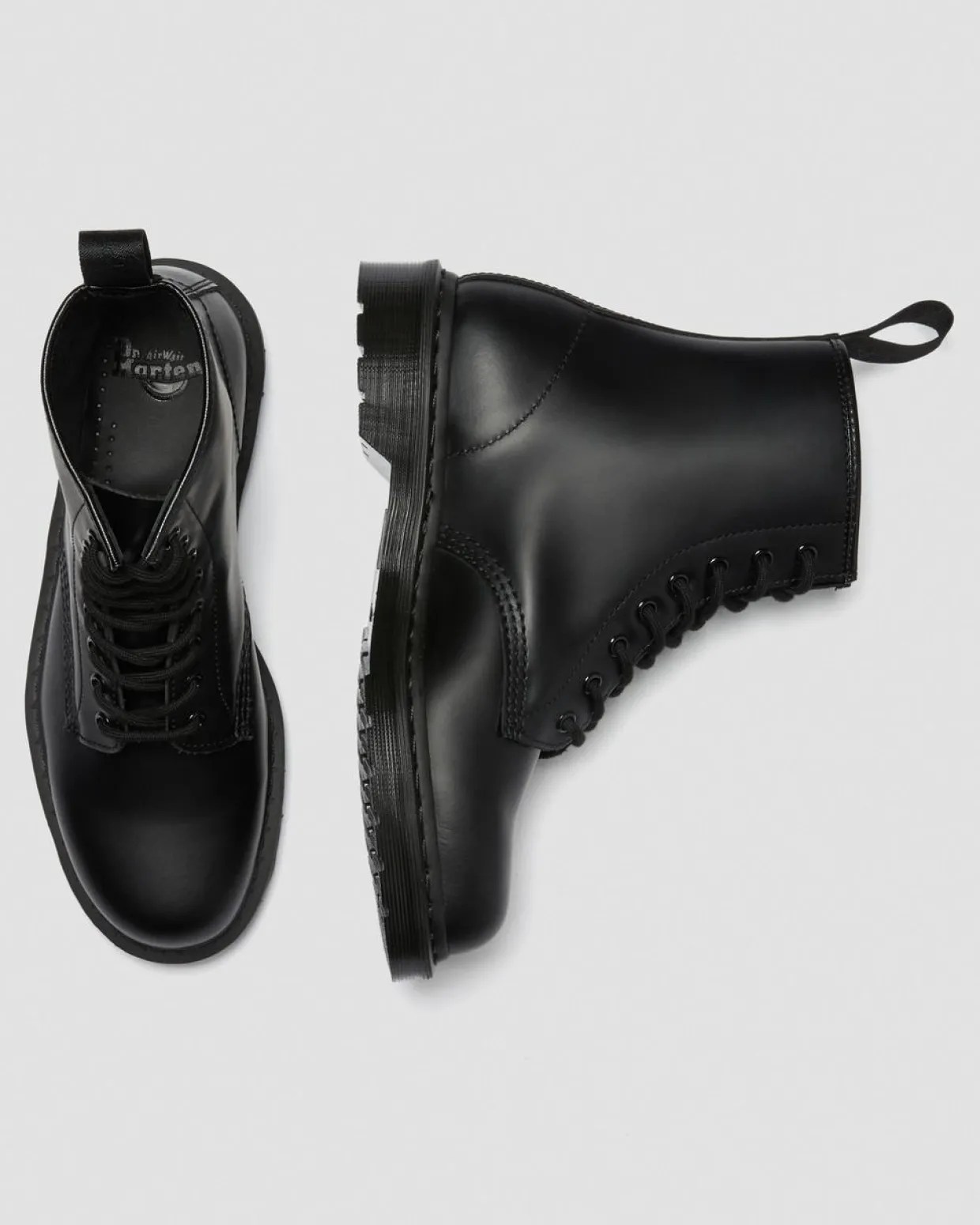 Dr. Martens Boots 1460 Mono En Cuir Noir — Smooth Leather Cheap