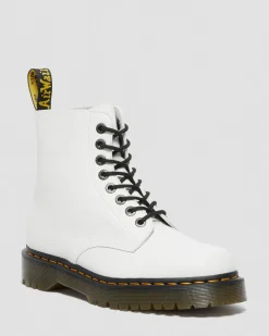 Dr. Martens Boots 1460 Pascal Bex En Cuir Pisa à Lacets Blanc — Pisa Outlet