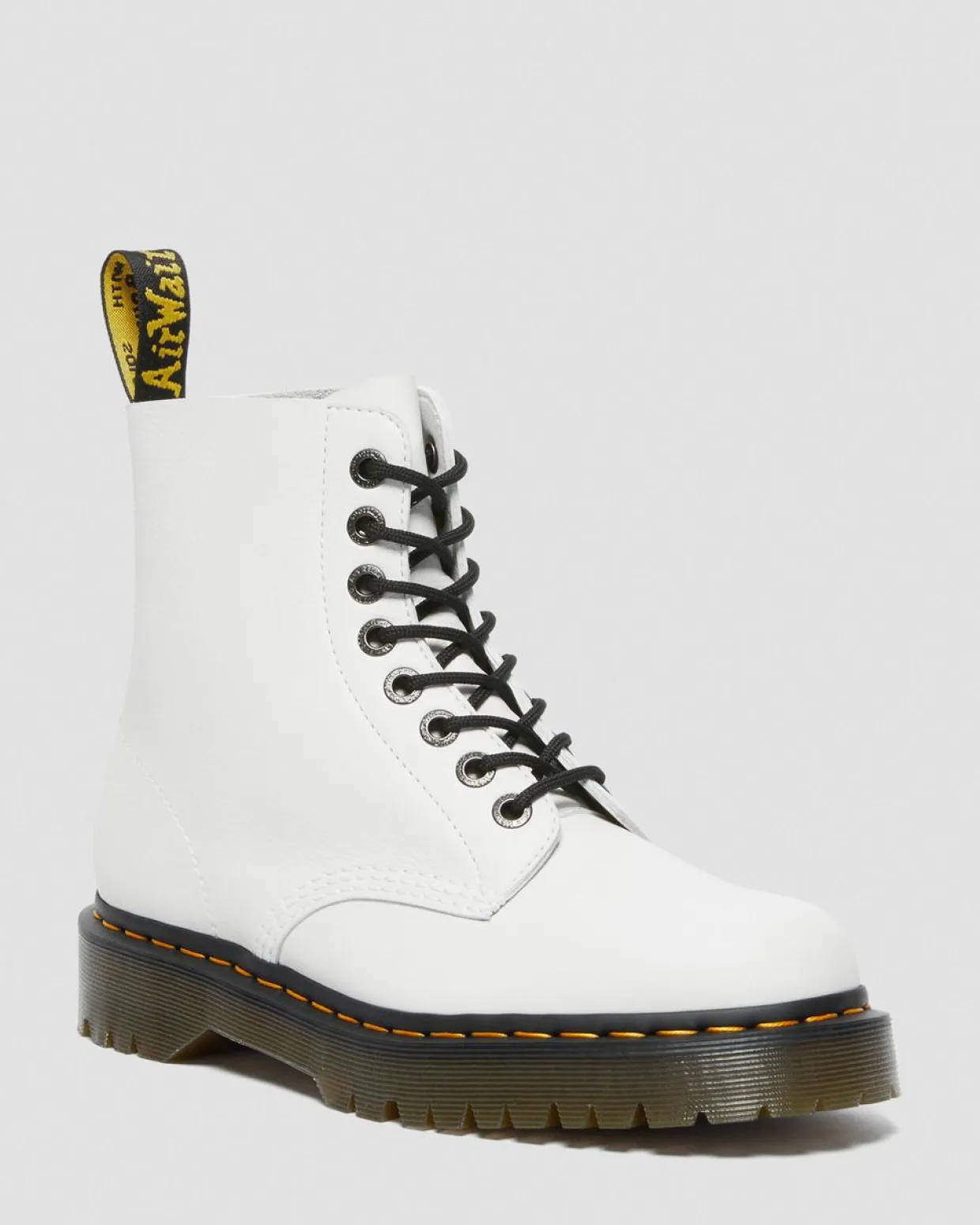 Dr. Martens Boots 1460 Pascal Bex En Cuir Pisa à Lacets Blanc — Pisa Outlet