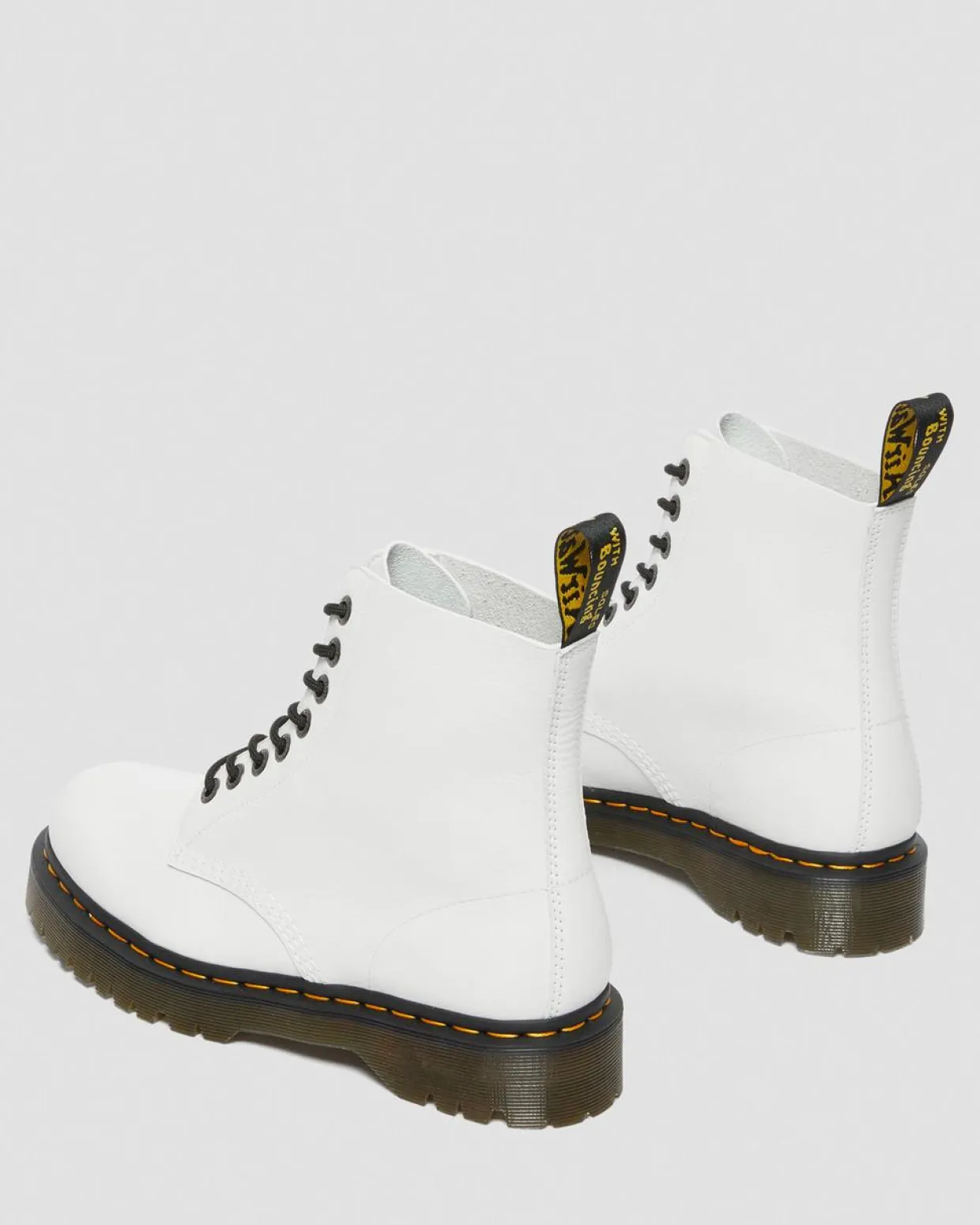 Dr. Martens Boots 1460 Pascal Bex En Cuir Pisa à Lacets Blanc — Pisa Outlet