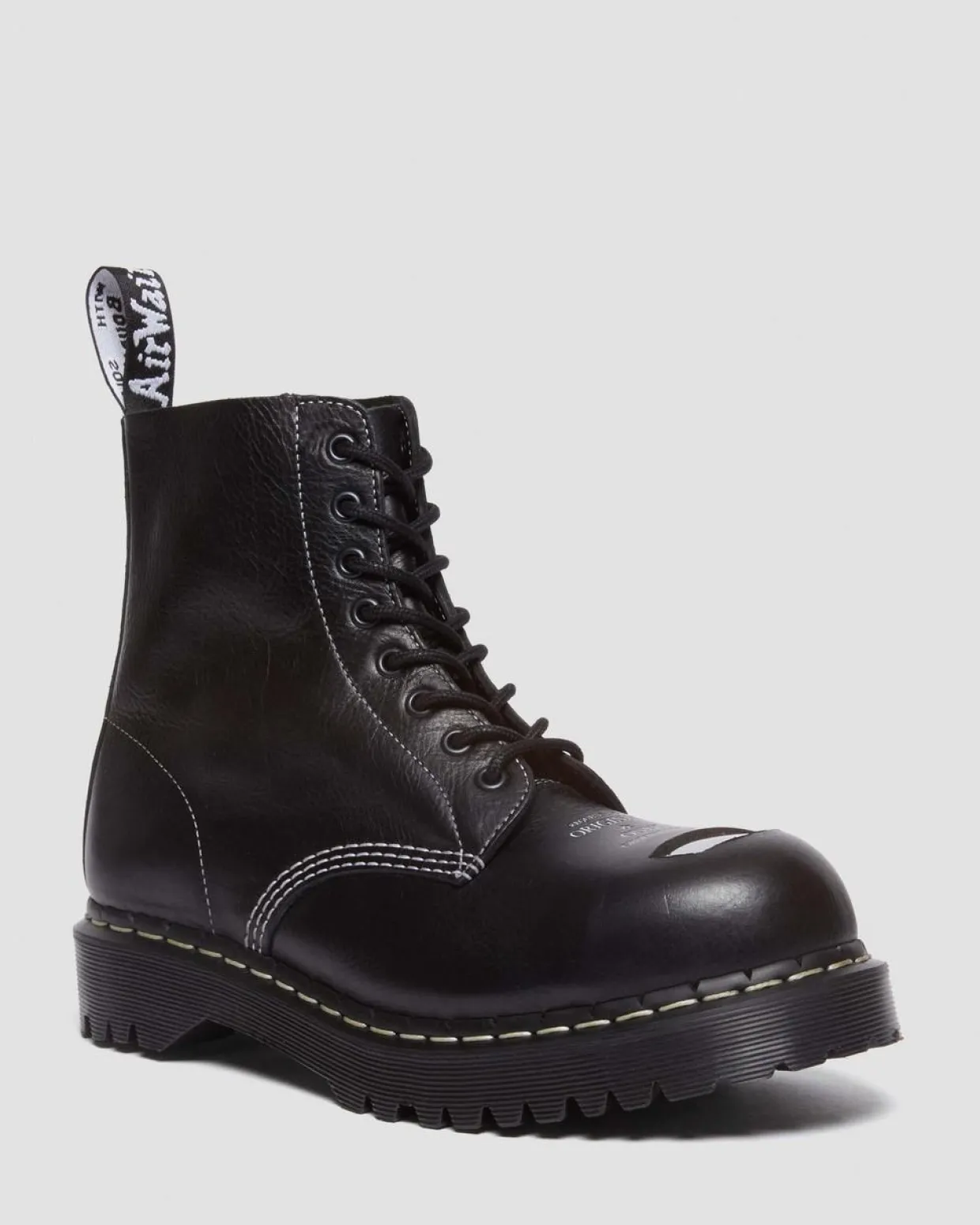 Dr. Martens Boots 1460 Pascal Bex Steel Toe En Cuir à Lacets Noir — Overdrive Fashion
