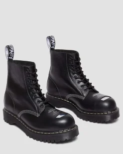 Dr. Martens Boots 1460 Pascal Bex Steel Toe En Cuir à Lacets Noir — Overdrive Fashion