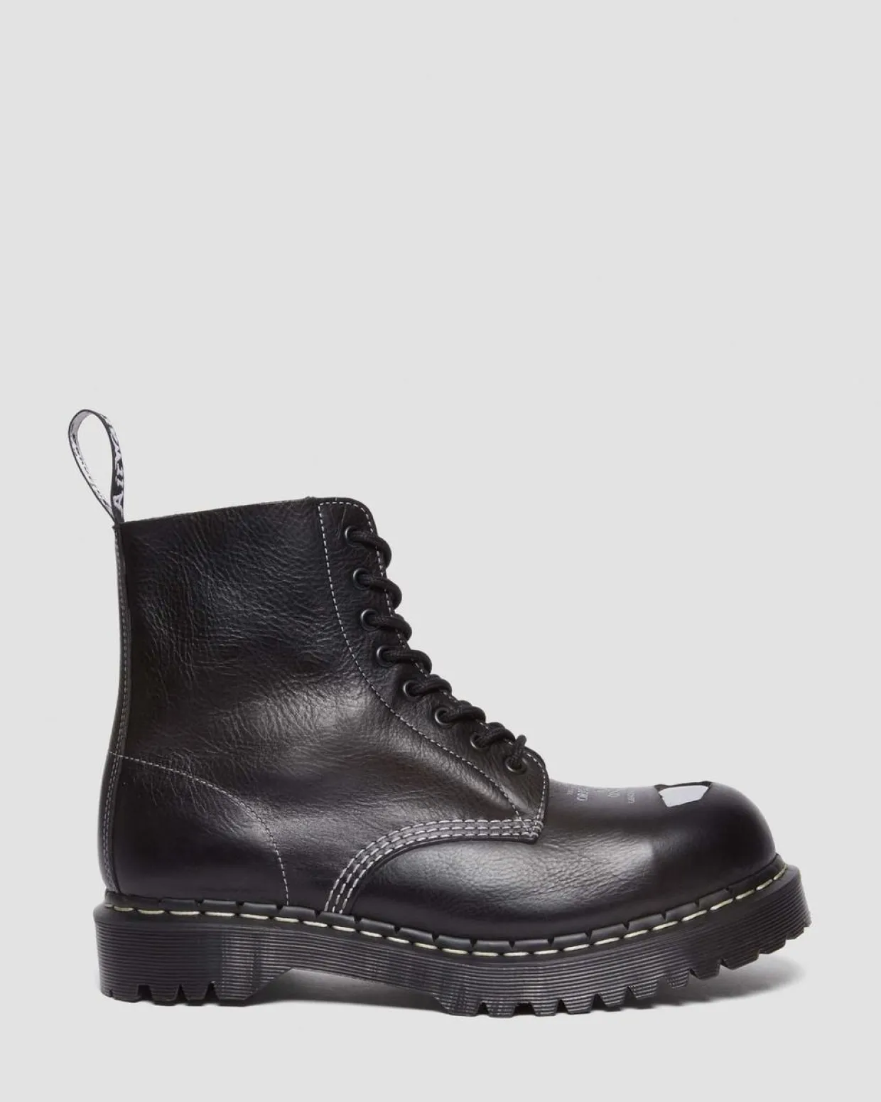 Dr. Martens Boots 1460 Pascal Bex Steel Toe En Cuir à Lacets Noir — Overdrive Fashion
