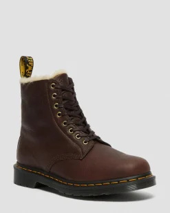Dr. Martens BOOTS 1460 PASCAL EN CUIR DOUBLÉES DE FOURRURE SYNTHÉTIQUE Cask — Ambassador Best Sale