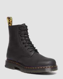 Dr. Martens Boots 1460 Pascal En Cuir Et Fourrure Synthétique BLACK — Outlaw Clearance