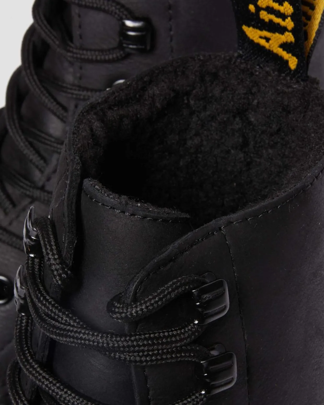 Dr. Martens Boots 1460 Pascal En Cuir Et Fourrure Synthétique BLACK — Outlaw Clearance