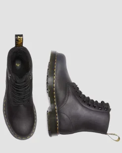 Dr. Martens Boots 1460 Pascal En Cuir Et Fourrure Synthétique BLACK — Outlaw Clearance