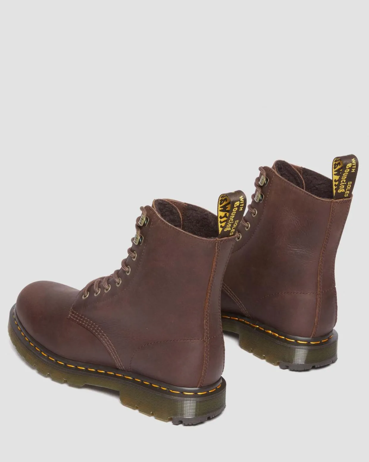 Dr. Martens Boots 1460 Pascal En Cuir Et Fourrure Synthétique CHOCOLATE BROWN — Outlaw Best Sale