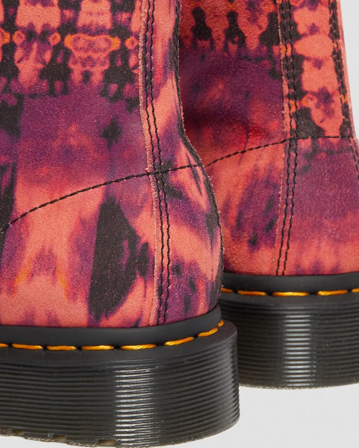 Dr. Martens Boots 1460 Pascal En Cuir Tie-dye à Lacets Violet Best Sale