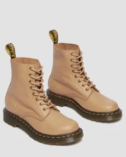 Dr. Martens Boots 1460 Pascal En Cuir Virginia Savannah Tan — Virginia Best