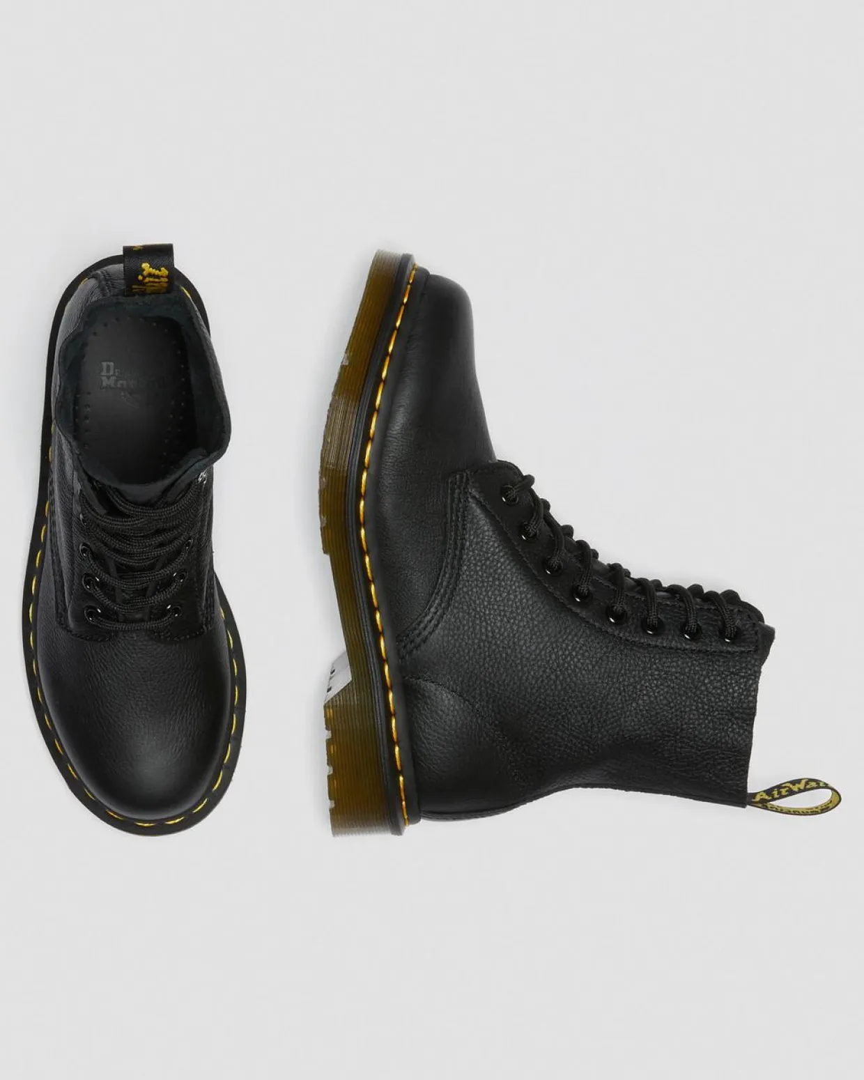 Dr. Martens Boots 1460 Pascal En Cuir Virginia Noir — Virginia Hot