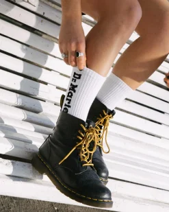 Dr. Martens Boots 1460 Pascal En Cuir Virginia Noir — Virginia Hot