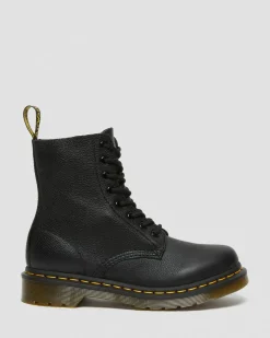 Dr. Martens Boots 1460 Pascal En Cuir Virginia Noir — Virginia Hot