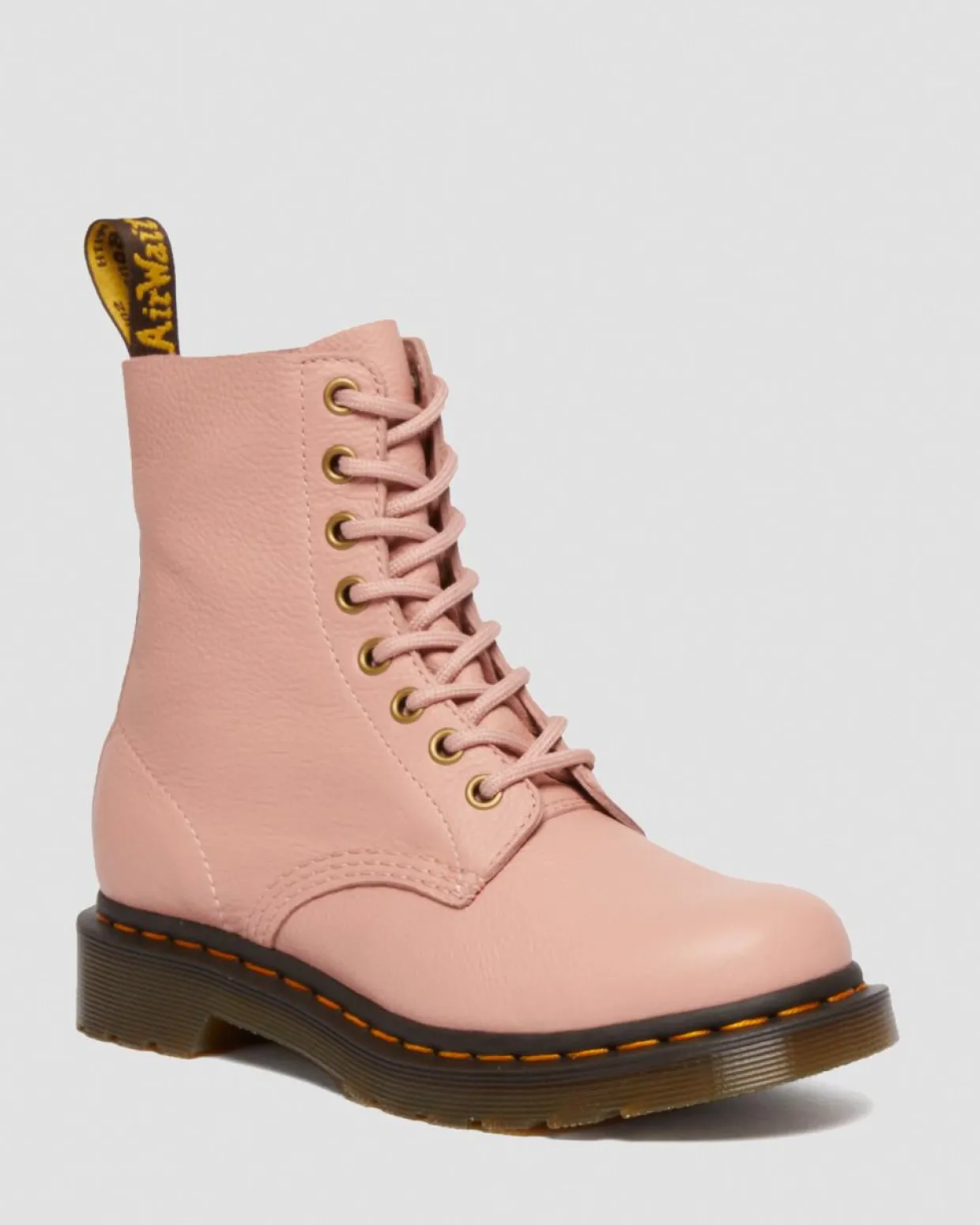 Dr. Martens Boots 1460 Pascal En Cuir Virginia Peach Beige — Virginia Fashion