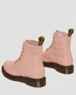 Dr. Martens Boots 1460 Pascal En Cuir Virginia Peach Beige — Virginia Fashion