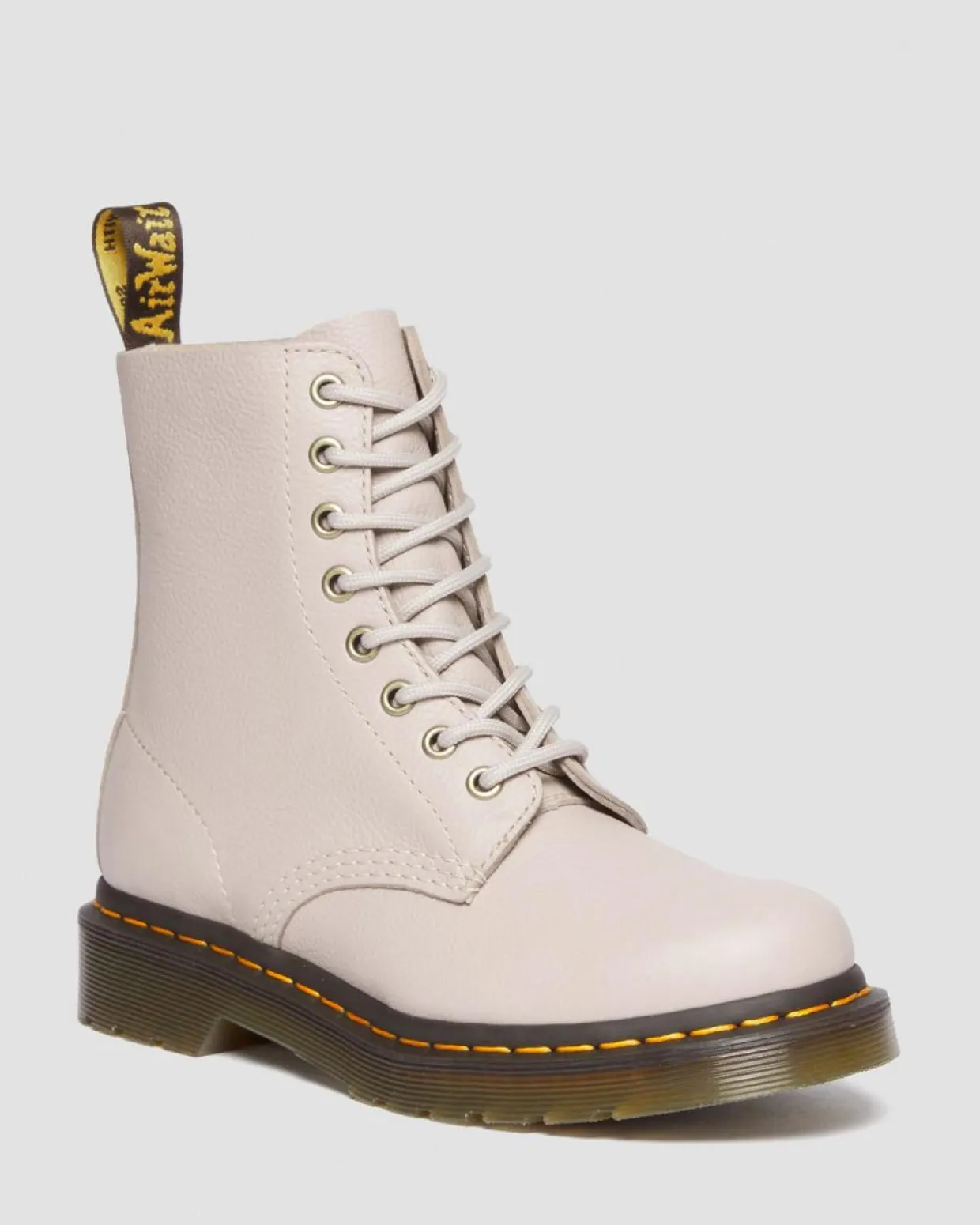 Dr. Martens Boots 1460 Pascal En Cuir Virginia VINTAGE TAUPE — Virginia Cheap