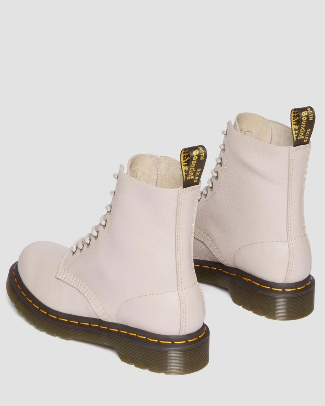 Dr. Martens Boots 1460 Pascal En Cuir Virginia VINTAGE TAUPE — Virginia Cheap