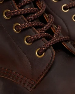 Dr. Martens Boots 1460 Pascal En Cuir Waxed Full Grain à Lacets Chestnut — Waxed Full Grain Hot