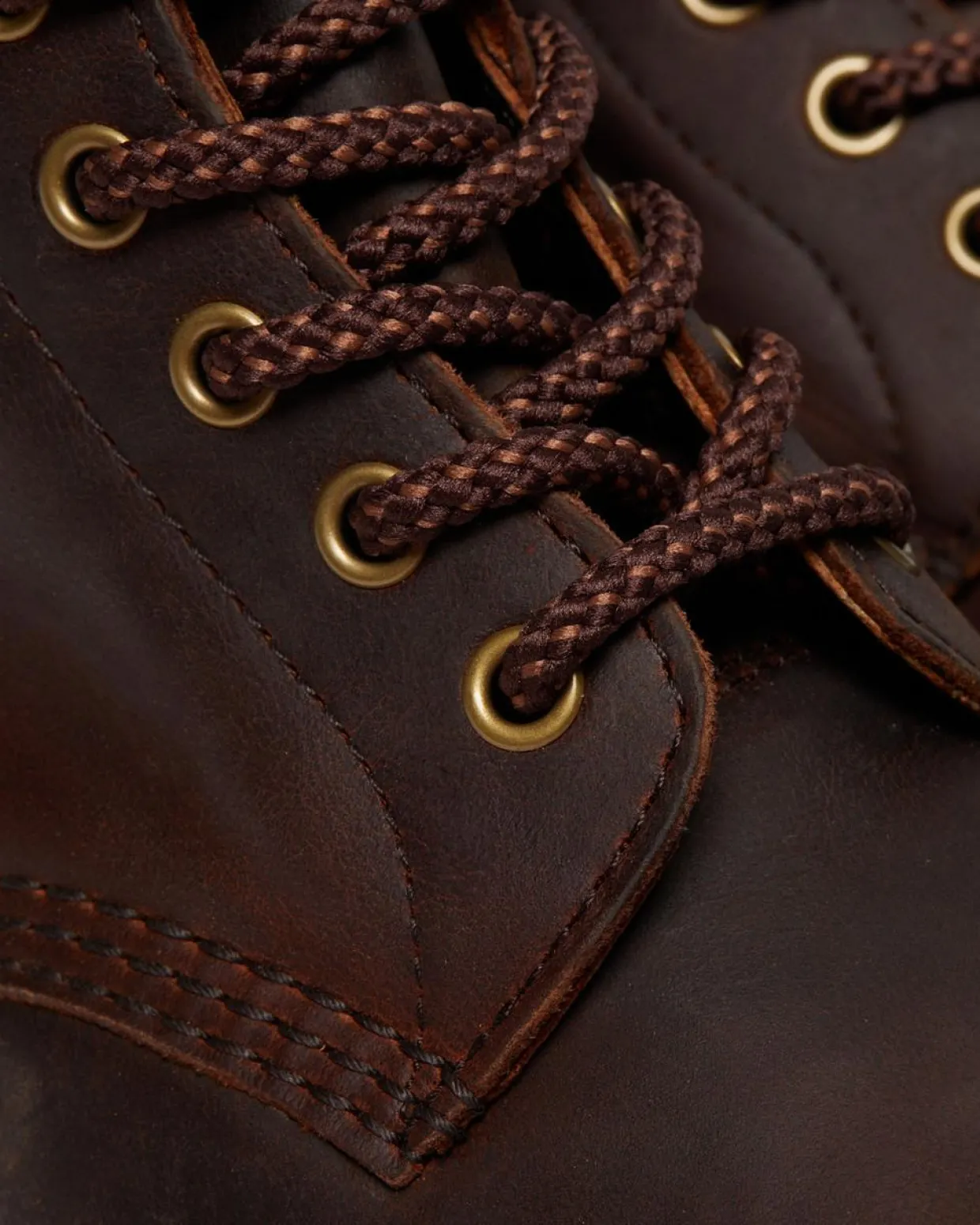 Dr. Martens Boots 1460 Pascal En Cuir Waxed Full Grain à Lacets Chestnut — Waxed Full Grain Hot