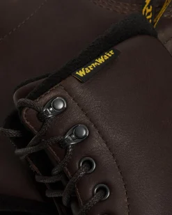 Dr. Martens Boots 1460 Pascal WarmWair En Cuir Valor WP Marron foncé — Valor Wp Cheap