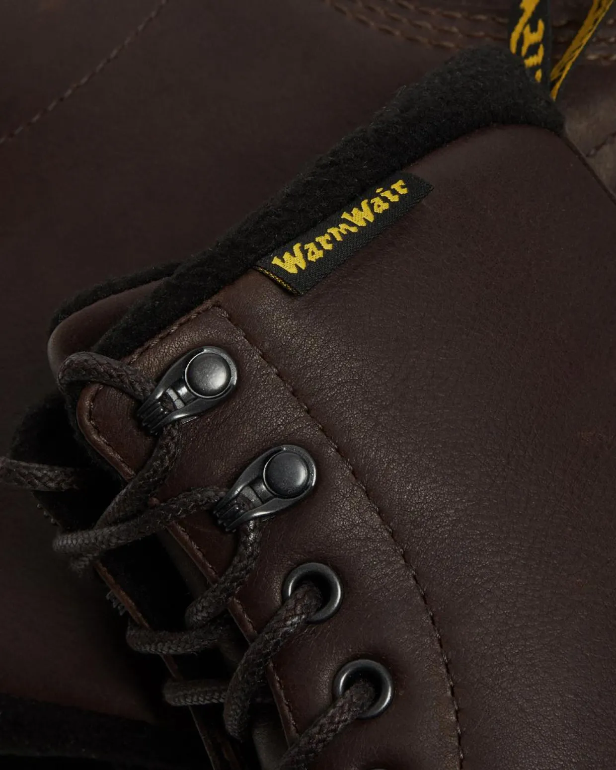 Dr. Martens Boots 1460 Pascal WarmWair En Cuir Valor WP Marron foncé — Valor Wp Cheap