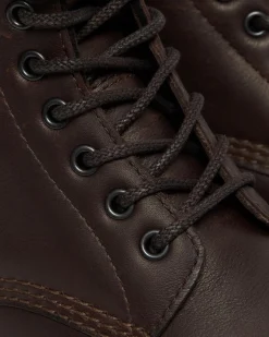 Dr. Martens Boots 1460 Pascal WarmWair En Cuir Valor WP Marron foncé — Valor Wp Cheap