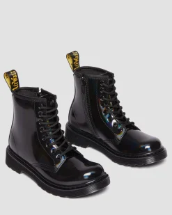 Dr. Martens Boots 1460 Rainbow En Cuir à Lacets Junior Noir — Rainbow Patent Shop