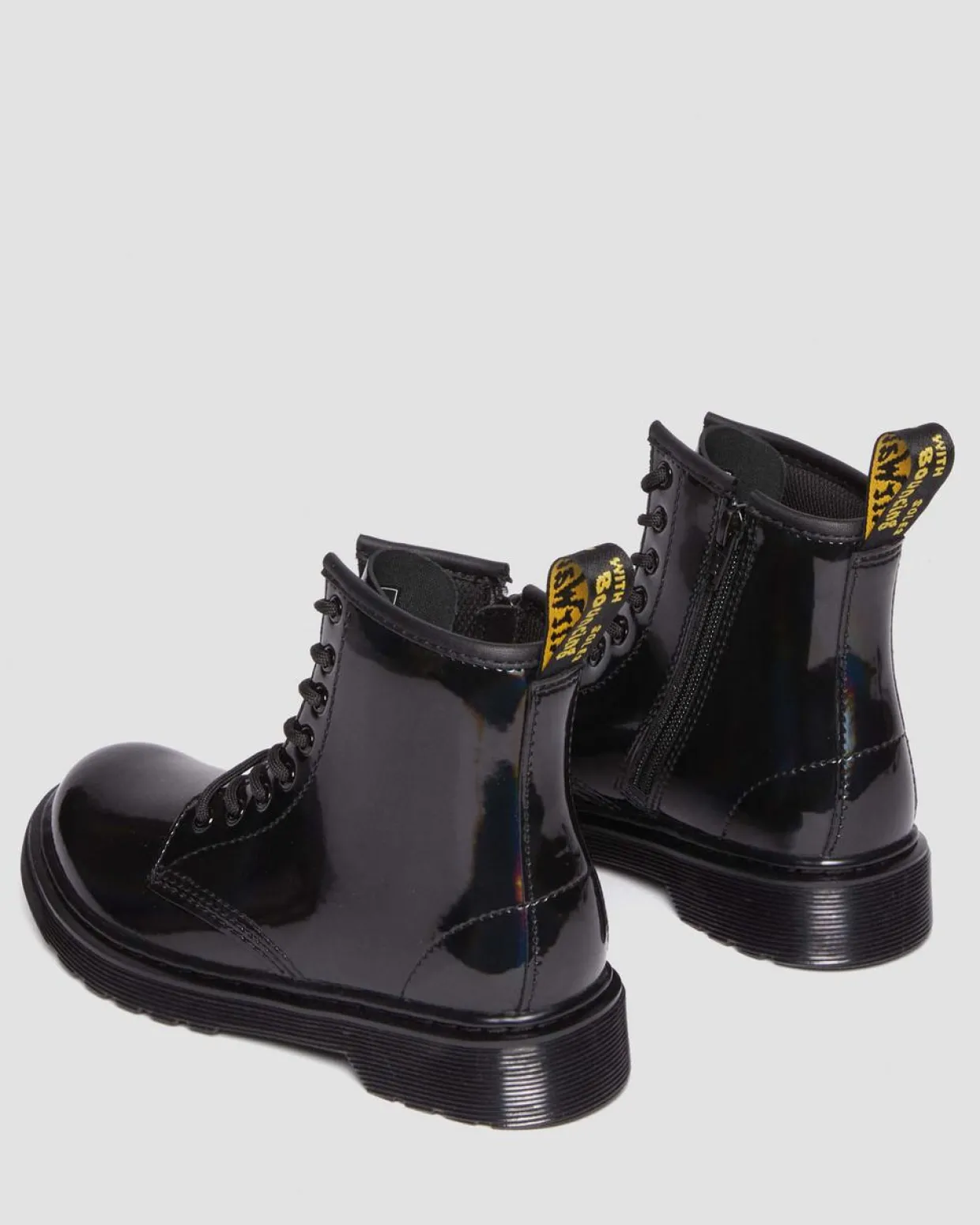Dr. Martens Boots 1460 Rainbow En Cuir à Lacets Junior Noir — Rainbow Patent Shop