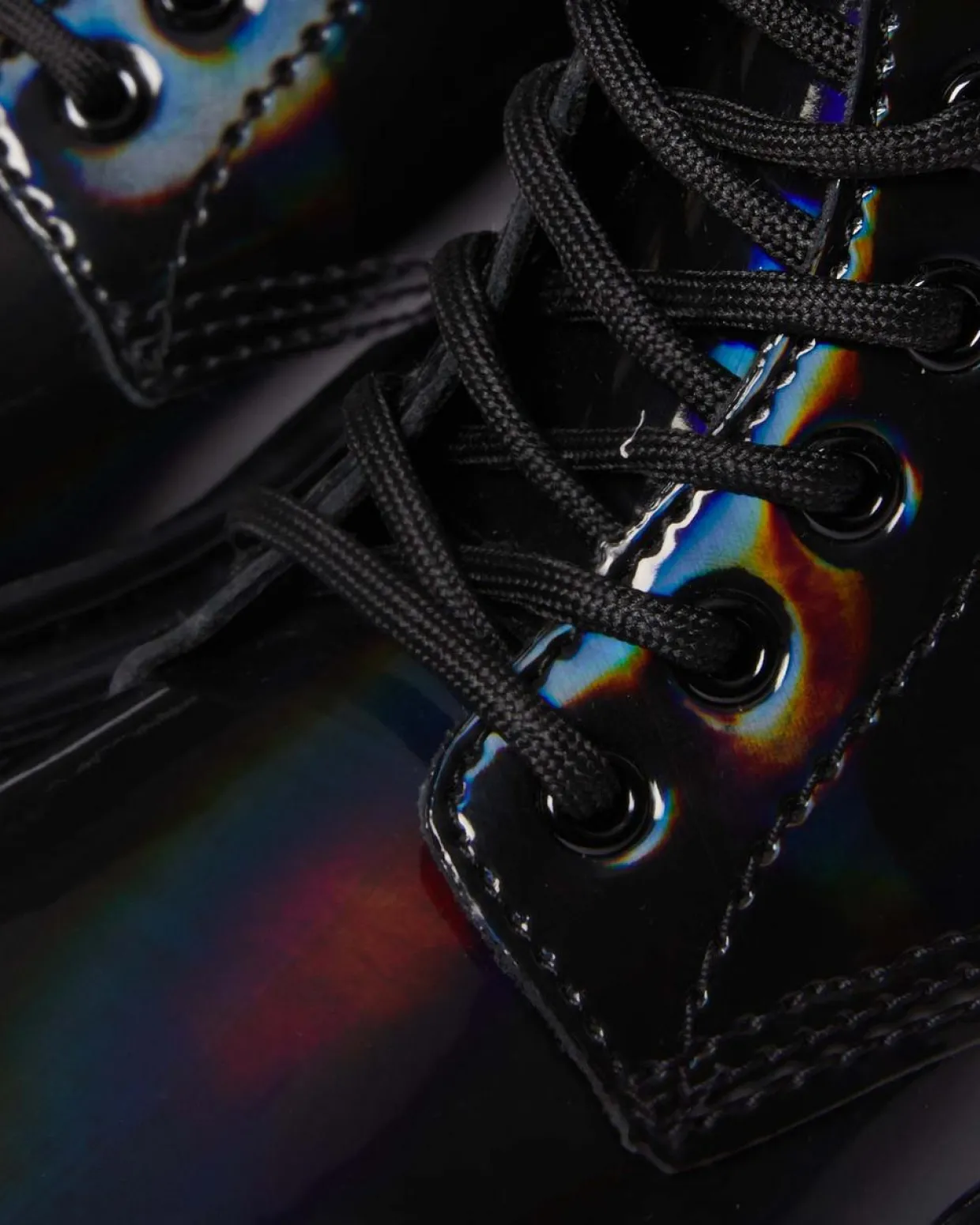 Dr. Martens Boots 1460 Rainbow En Cuir à Lacets Junior Noir — Rainbow Patent Shop