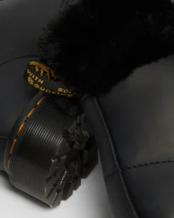 Dr. Martens Boots 1460 Serena à Col Doublées De Fourrure Synthétique Noir — Streeter+Milo Fur Flash Sale