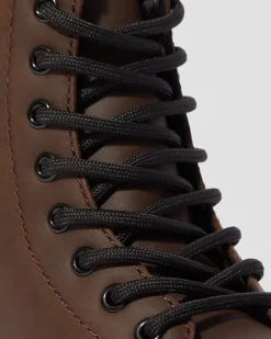 Dr. Martens BOOTS 1460 SERENA À DOUBLURE EN FOURRURE SYNTHÉTIQUE JUNIOR Marron foncé — Mohawk Hot