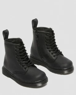 Dr. Martens Boots 1460 Serena En Cuir Fourrées Pour Tout-petit Noir — Republic Waterproof Flash Sale