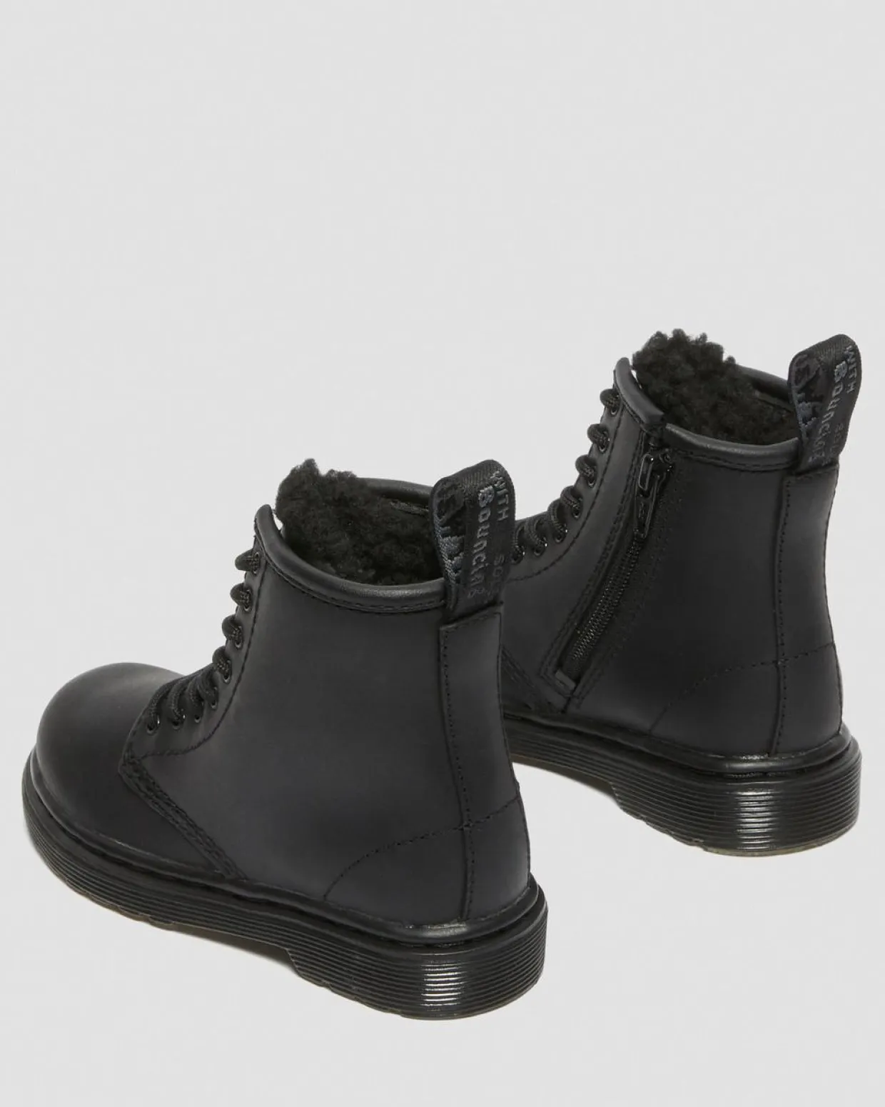 Dr. Martens Boots 1460 Serena En Cuir Fourrées Pour Tout-petit Noir — Republic Waterproof Flash Sale