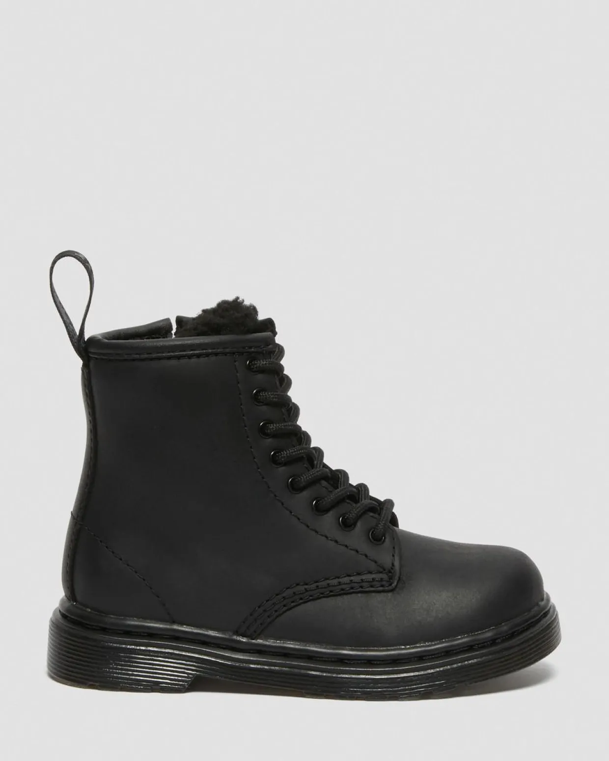 Dr. Martens Boots 1460 Serena En Cuir Fourrées Pour Tout-petit Noir — Republic Waterproof Flash Sale