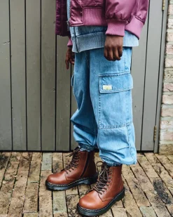 Dr. Martens Boots 1460 Serena En Cuir Junior LIGHT BROWN — Republic Waterproof Best
