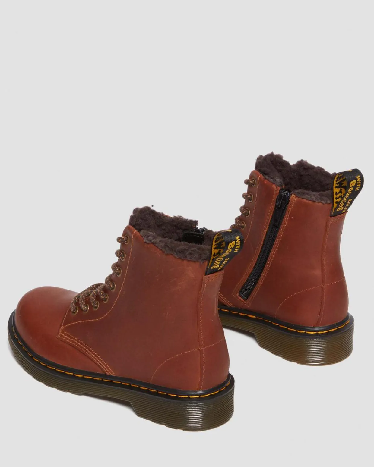 Dr. Martens Boots 1460 Serena En Cuir Junior LIGHT BROWN — Republic Waterproof Best