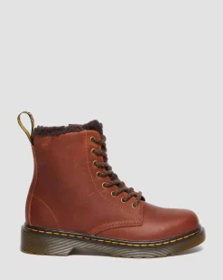 Dr. Martens Boots 1460 Serena En Cuir Junior LIGHT BROWN — Republic Waterproof Best