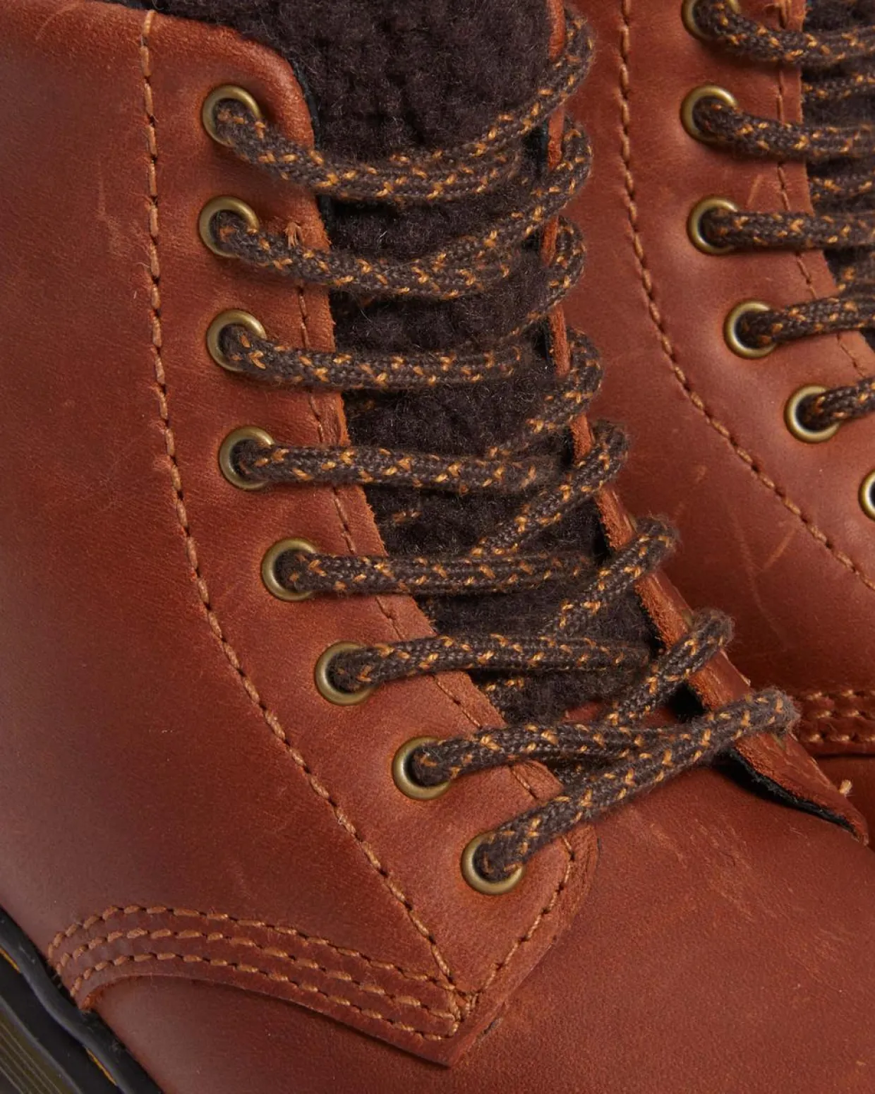 Dr. Martens Boots 1460 Serena En Cuir Pour Tout-petit LIGHT BROWN — Republic Waterproof Clearance