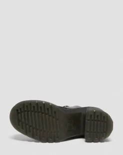 Dr. Martens Boots à Talons Jesy En Cuir Sendal Noir — Sendal New