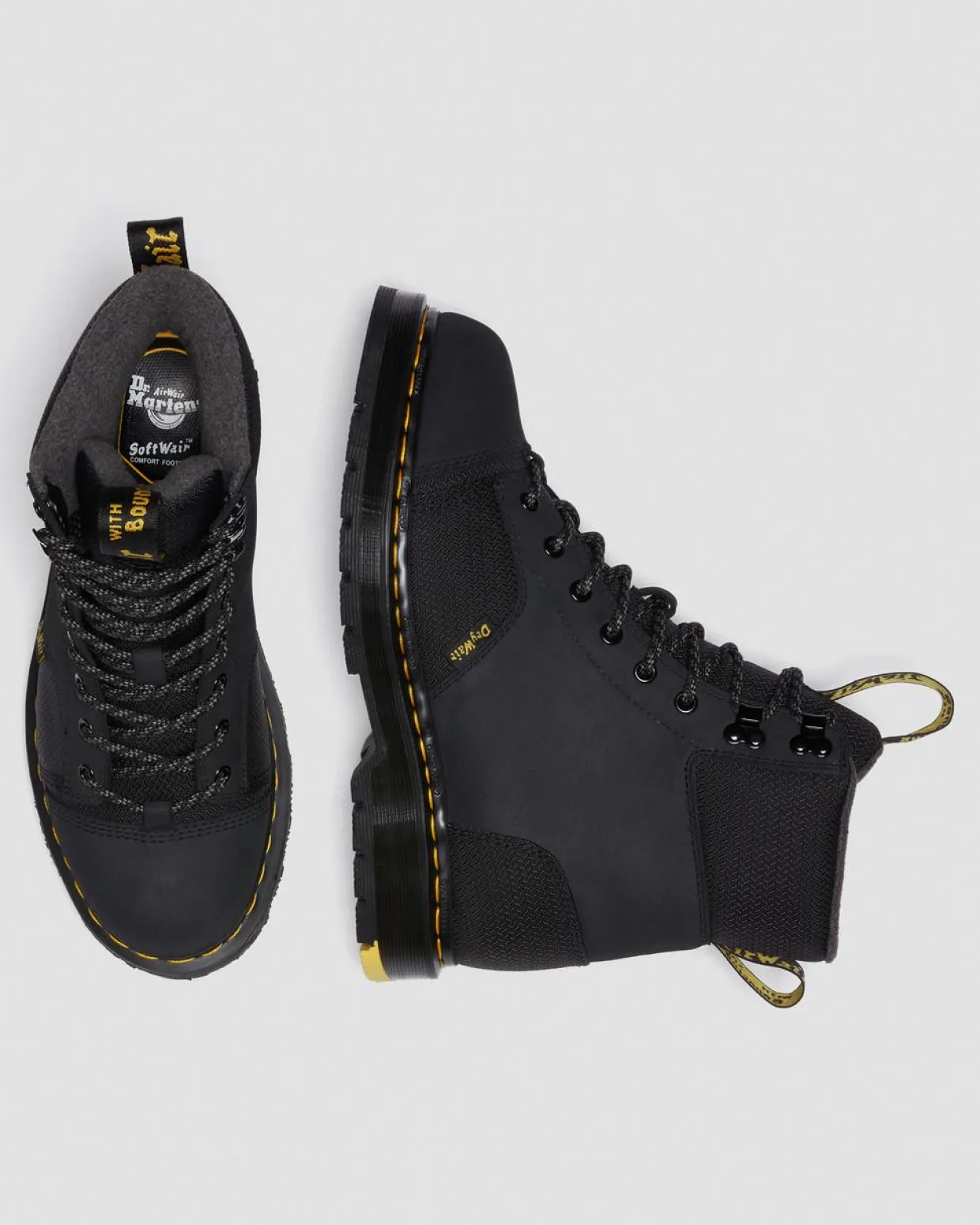 Dr. Martens Boots 1460 Trinity Imperméables Et Antidérapantes Noir — Milled Nubuck Wp Discount