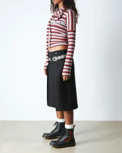 Dr. Martens Boots 1460 Vonda Floral Rose En Cuir à Lacets Noir — Softy T Online