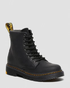 Dr. Martens Boots 1460 WinterGrip En Daim à Lacets Junior Noir — Yellowstone Wp Best Sale