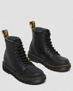 Dr. Martens Boots 1460 WinterGrip En Daim à Lacets Junior Noir — Yellowstone Wp Best Sale