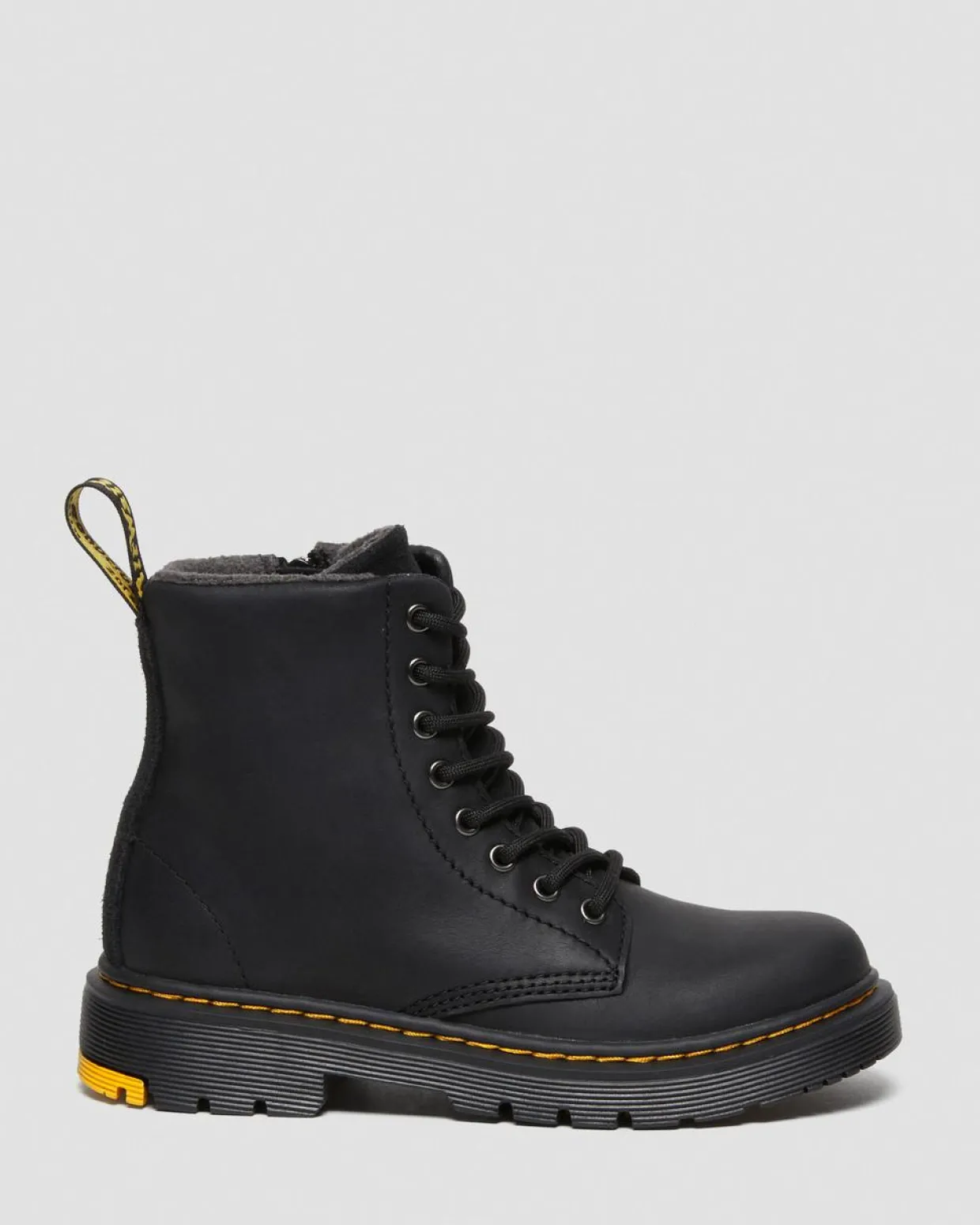 Dr. Martens Boots 1460 WinterGrip En Daim à Lacets Junior Noir — Yellowstone Wp Best Sale