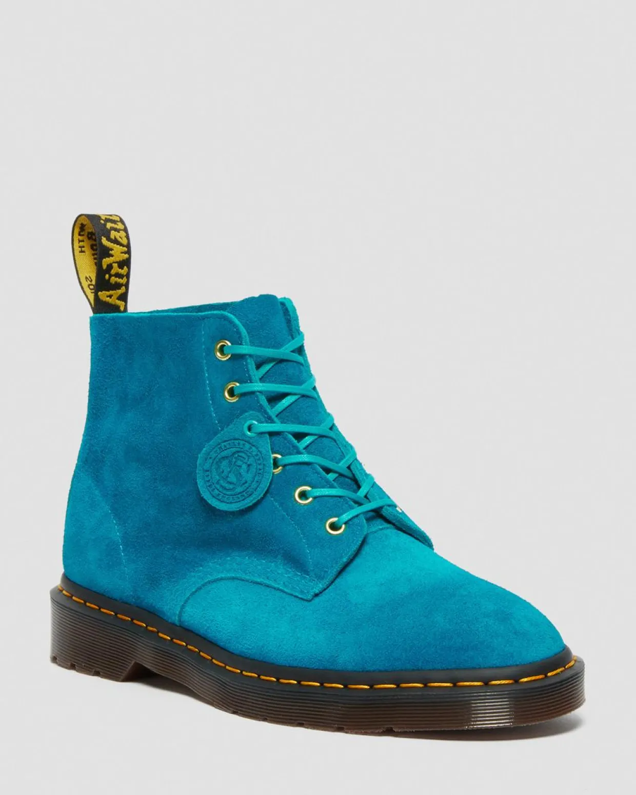 Dr. Martens Boots Basses 101 En Daim Turquoise — Desert Oasis Suede Shop