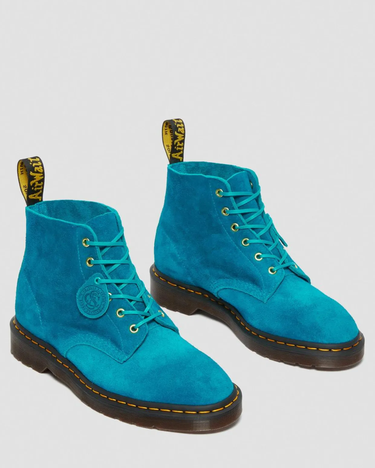 Dr. Martens Boots Basses 101 En Daim Turquoise — Desert Oasis Suede Shop