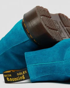 Dr. Martens Boots Basses 101 En Daim Turquoise — Desert Oasis Suede Shop