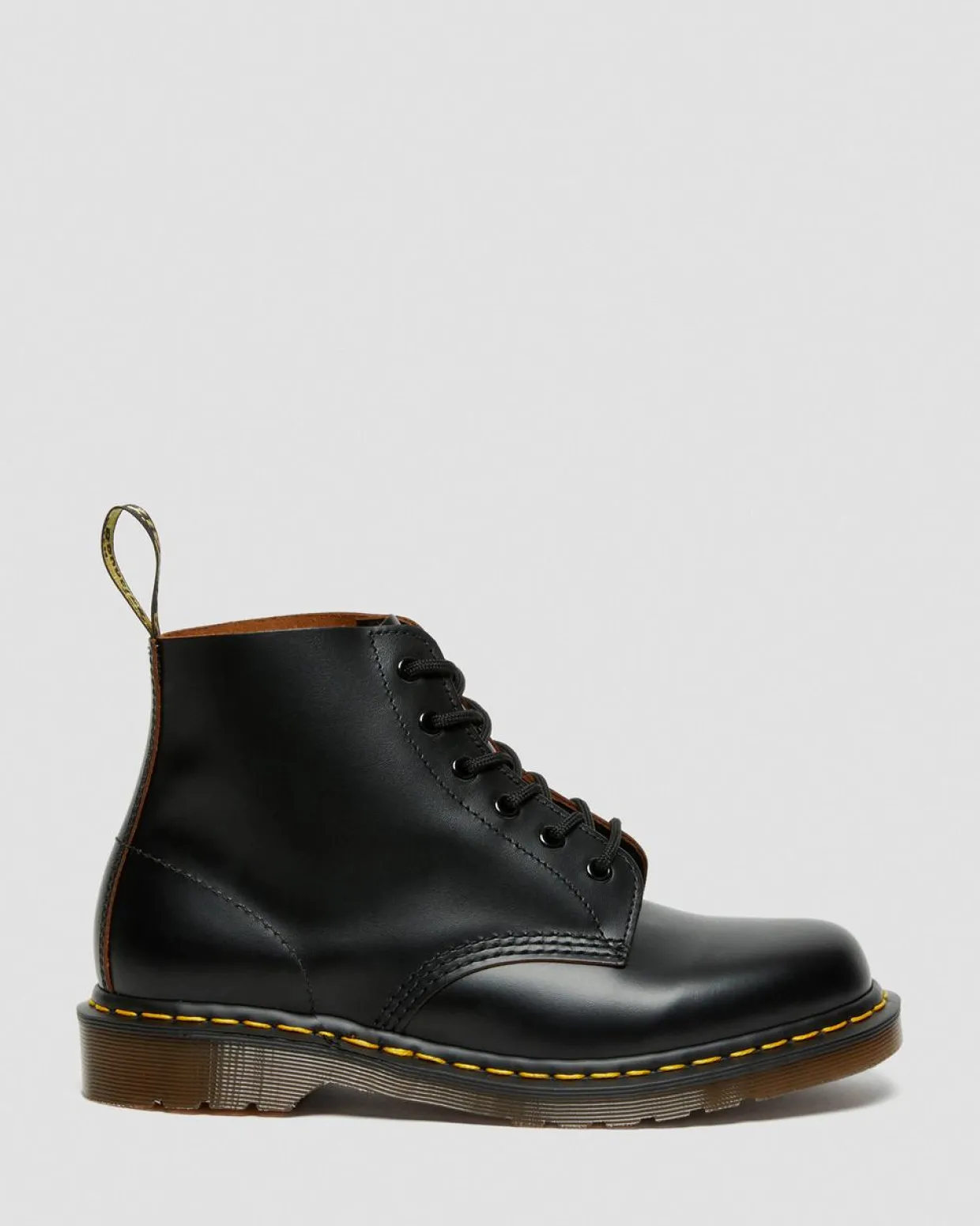 Dr. Martens Boots Basses 101 Vintage En Cuir Quilon Noir — Quilon Shop